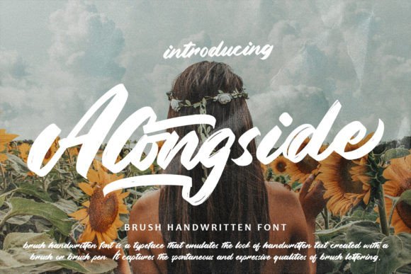 Alongside: A Brush Typeface for Editorial Design