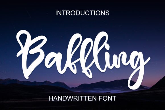 Baffling Font: A Dreamy Script for Handmade Brands