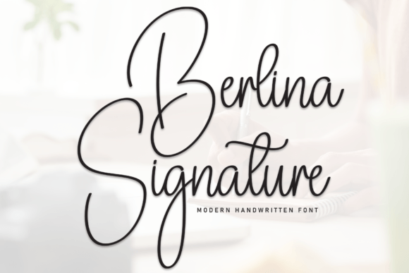 Berlina Signature: The Perfect Handwritten Font for Crafters