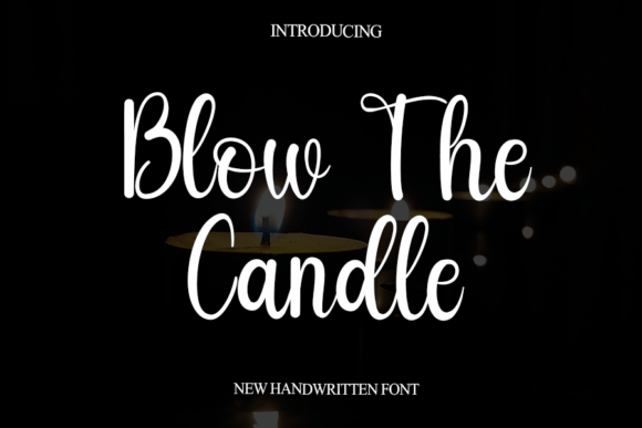 Blow the Candle: A Handwritten Font for Authentic Branding
