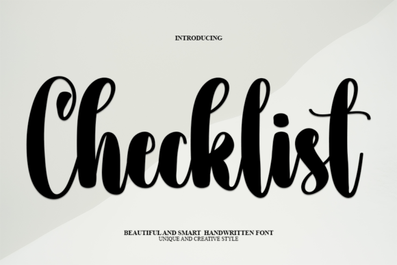 Checklist Font Review: A Delicate Handwritten Typeface for Branding