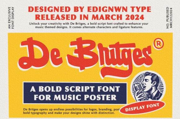 De Britges: A Bold Script Font for Your Brand