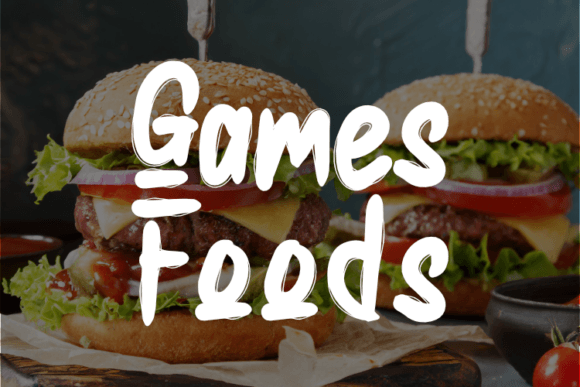 Games Foods Font Review: A Whimsical Typeface for Bold Brands