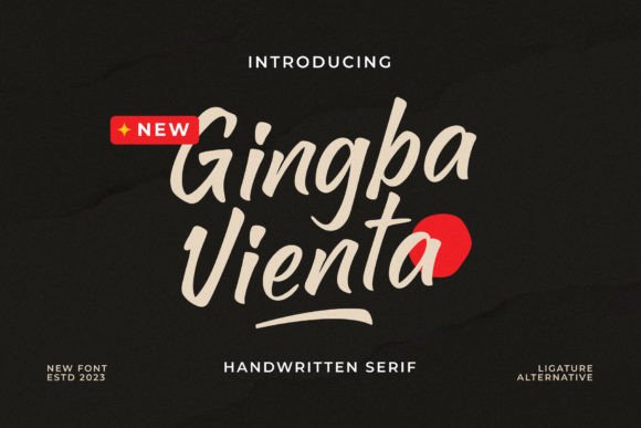 Gingba Vienta: A Modern Handwritten Font for Web Design