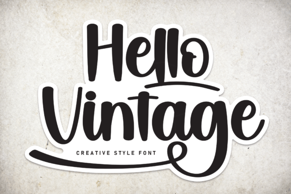Hello Vintage: A Premium Font for Brand Identity