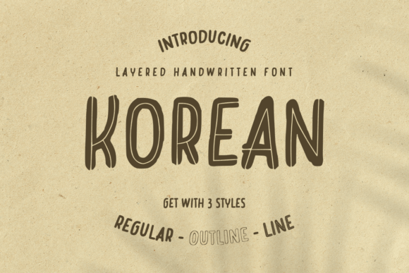 Korean Layered Font: Elevate Your Campaign Visuals