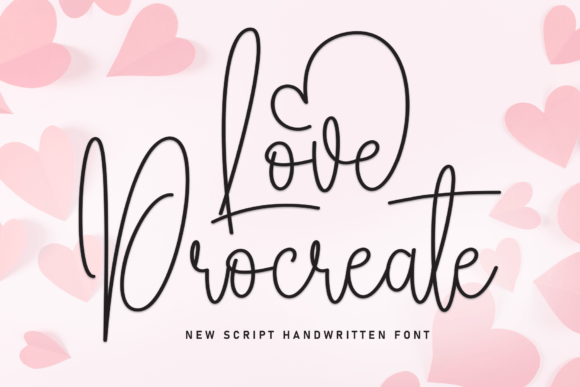 Love Procreate: A Handwritten Font for Modern Branding