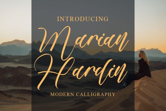 Marian Hardin: A Script Font for Editorial Elegance