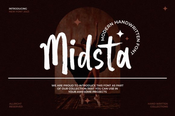 Midsta: A Warm Handwritten Font for Editorial Design