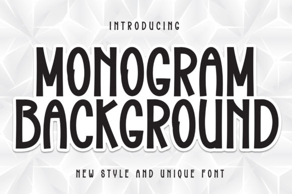 Monogram Background: A Versatile Font for Modern Campaigns