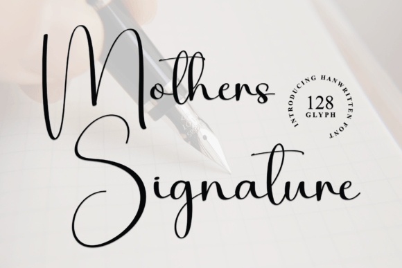 Mothers Signature: A Handwritten Font for Authentic Branding