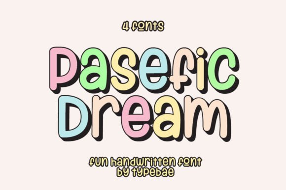 Pasefic Dream Font: A Whimsical Typeface for Crafters