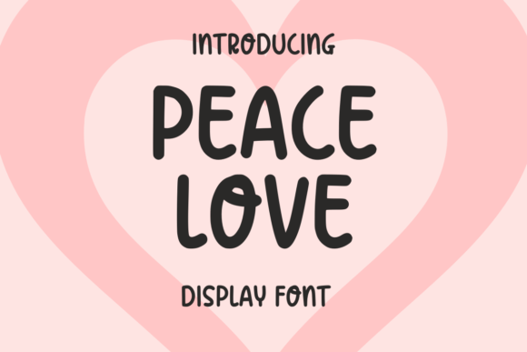 Peace Love Font: A Playful Typeface for Small Business Branding