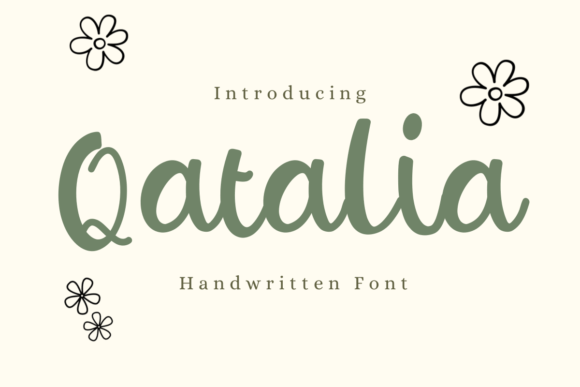 Qatalia: A Clean Handwritten Font for Modern Branding