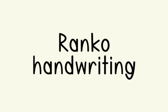 Ranko: The Handwritten Font That Elevates Your Craft Business
