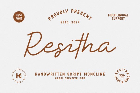 Resitha: The Script Font That Elevates Your Brand