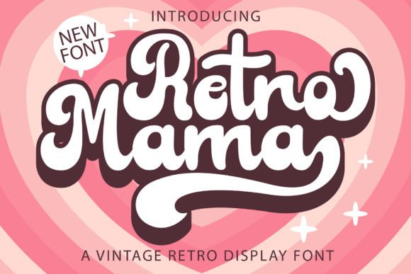 Retro Mama: A Vintage Display Font for Editorial Design