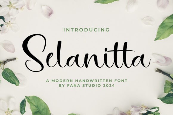 Selanitta: A Graceful Script Font for Editorial Design