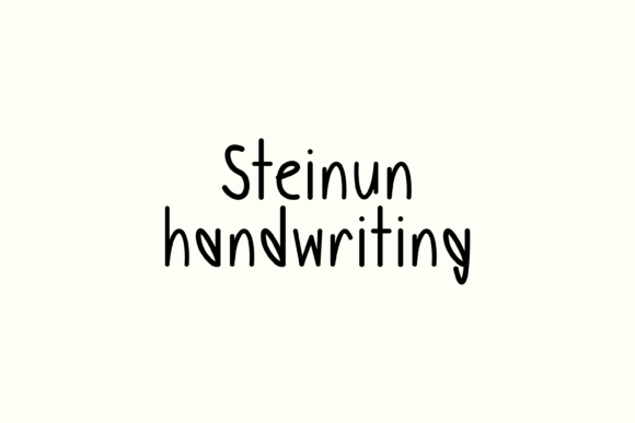 Steinun: A Friendly Handwritten Font for Small Business Branding