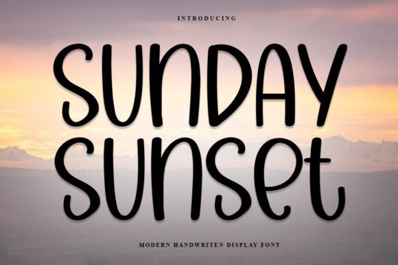 Sunday Sunset: A Refined Handwritten Font for Modern Brands