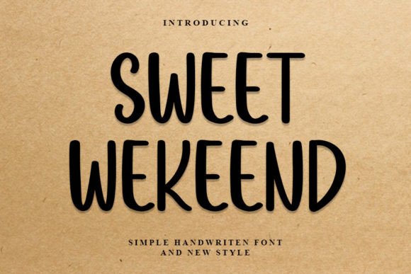 Sweet Weekend Font Review for Web Designers