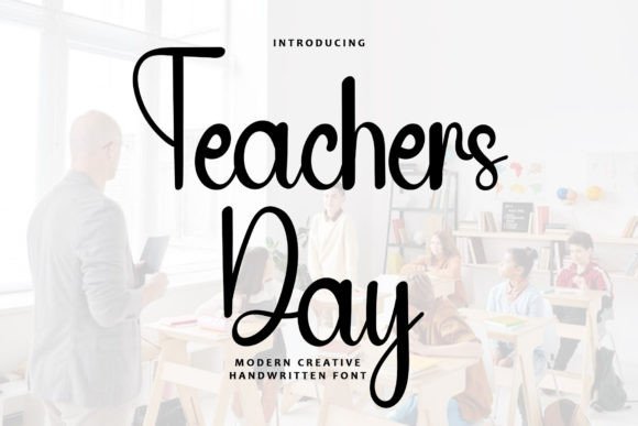 Teachers Day: A Handwritten Font for Editorial Warmth