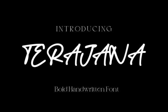 Terajana: A Handwritten Font for Branding
