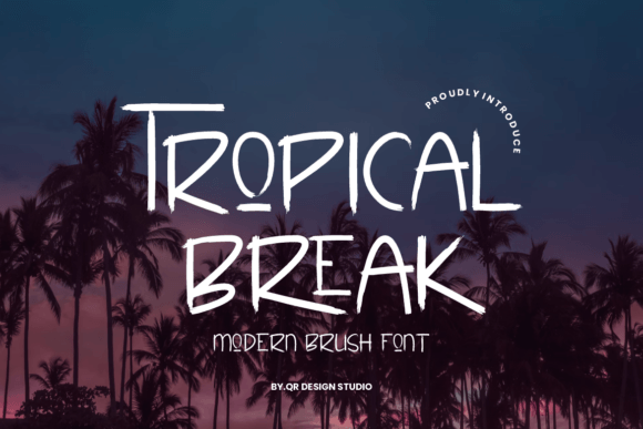 Tropical Break Font: The Perfect Handwritten Typeface for Crafters