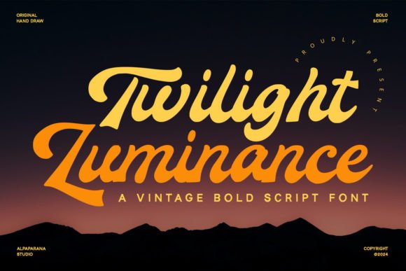 Twilight Luminance: The Script Font That Elevates Your Brand